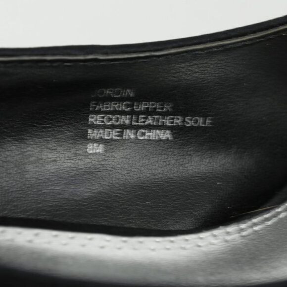 White House Black Market Jordin Women's Size 8 Black Textile Peep Toe Heels - Picture 10 of 10